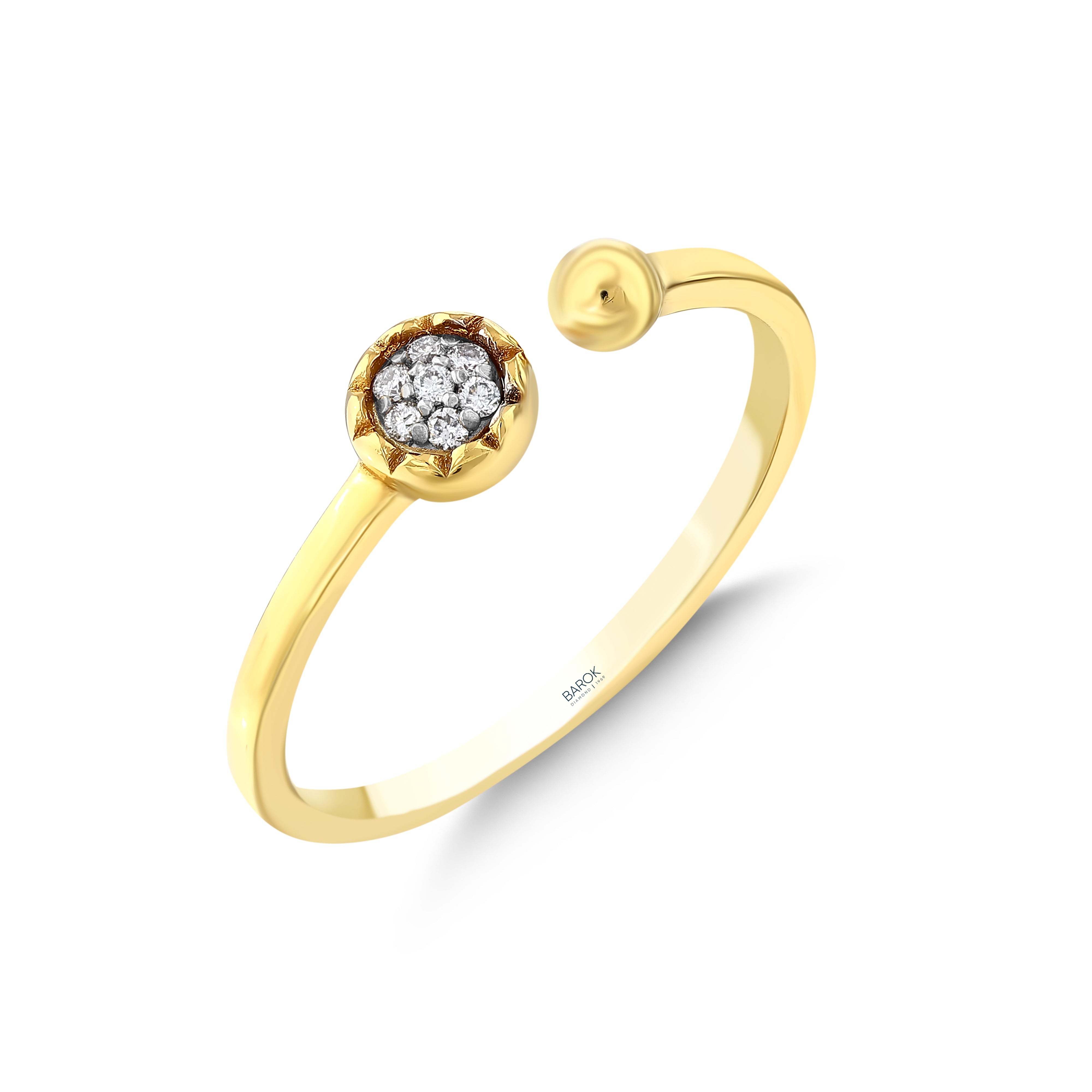 Pırlantalı 0.05 Ct. Colchia Altın Fantezi Yüzük 18K