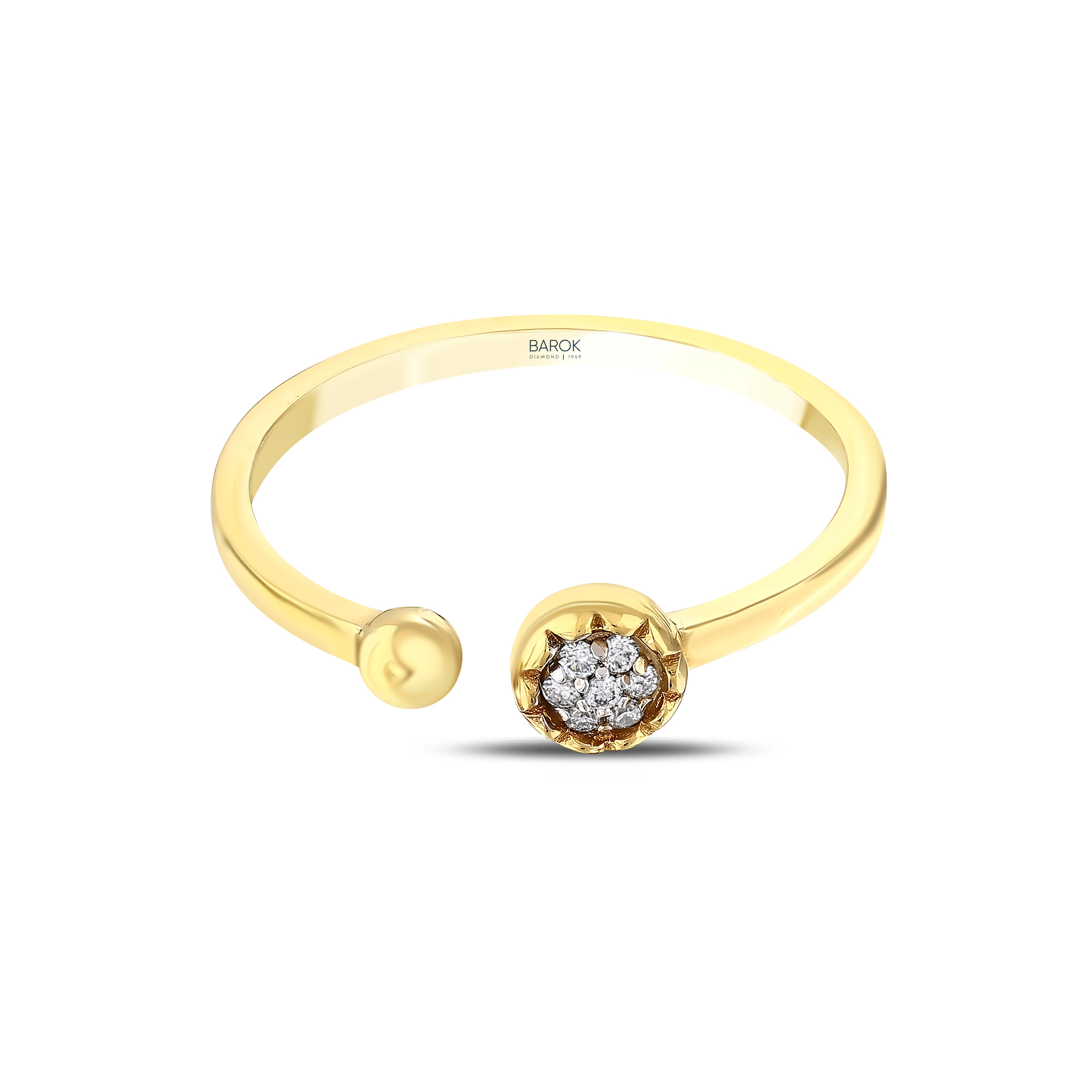 Pırlantalı 0.05 Ct. Colchia Altın Fantezi Yüzük 18K