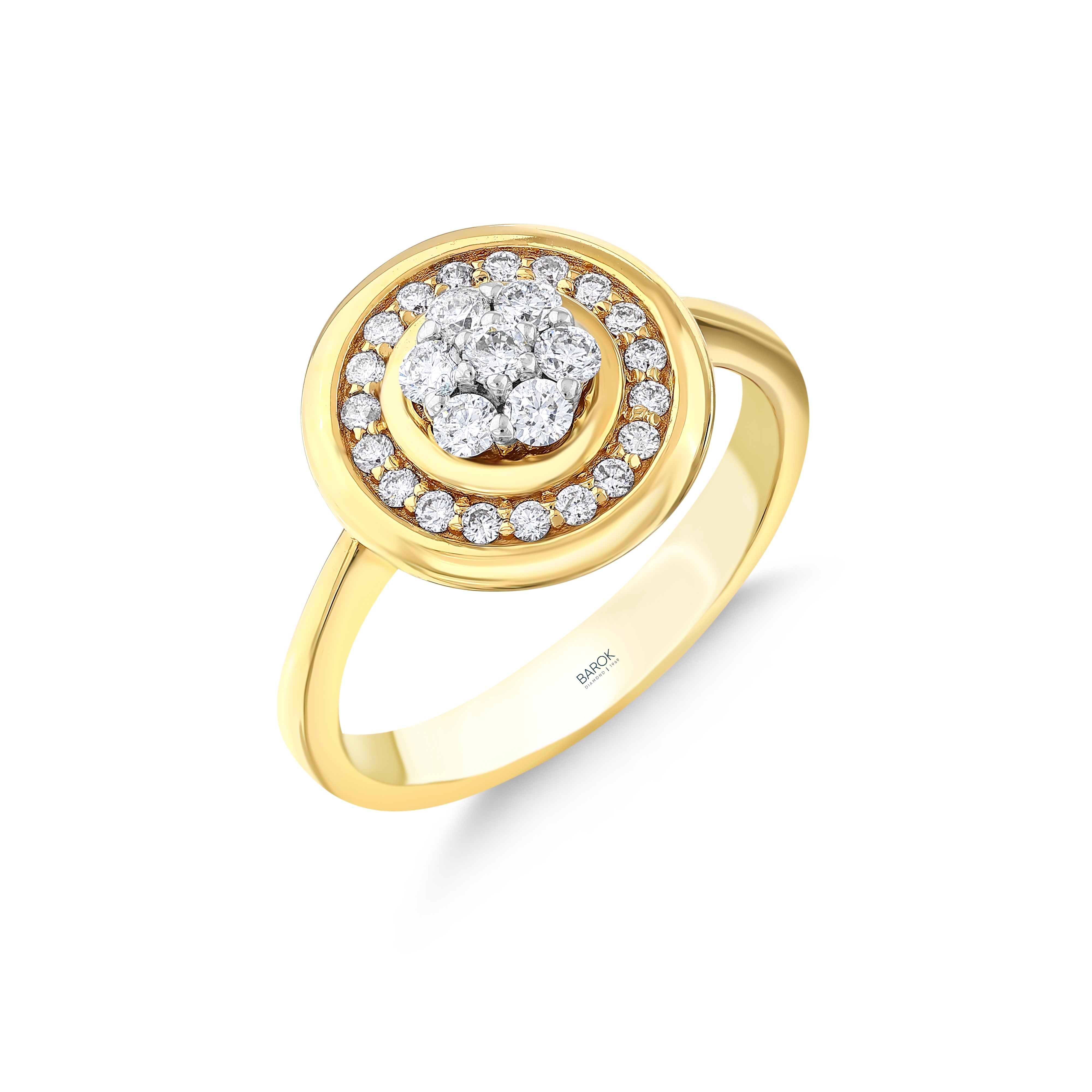 Pırlantalı 0.43 Ct. Quintessentia Altın Fantezi Yüzük 18K
