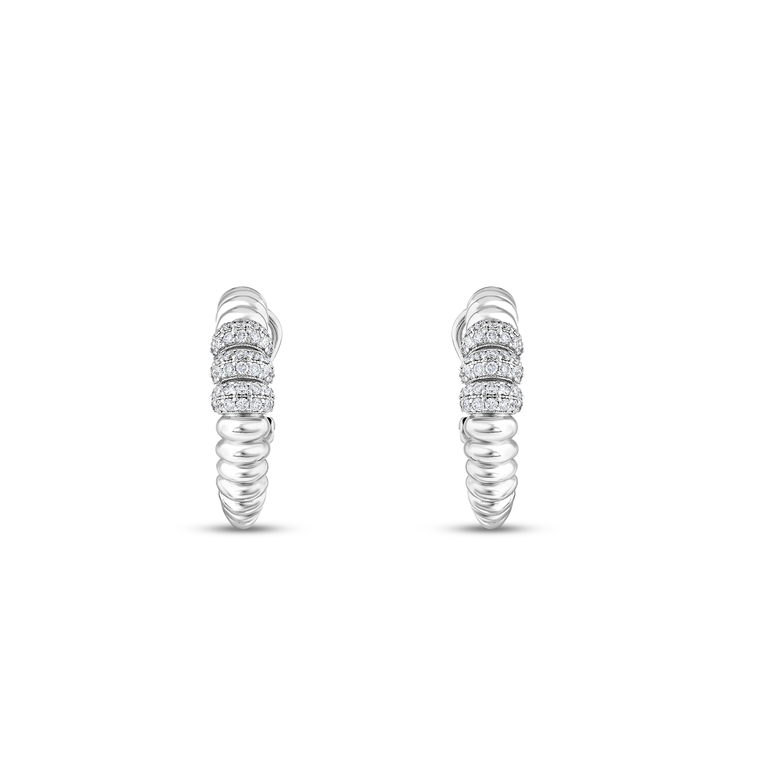 Pırlantalı 0.72 Ct. Fantezi Küpe 14K
