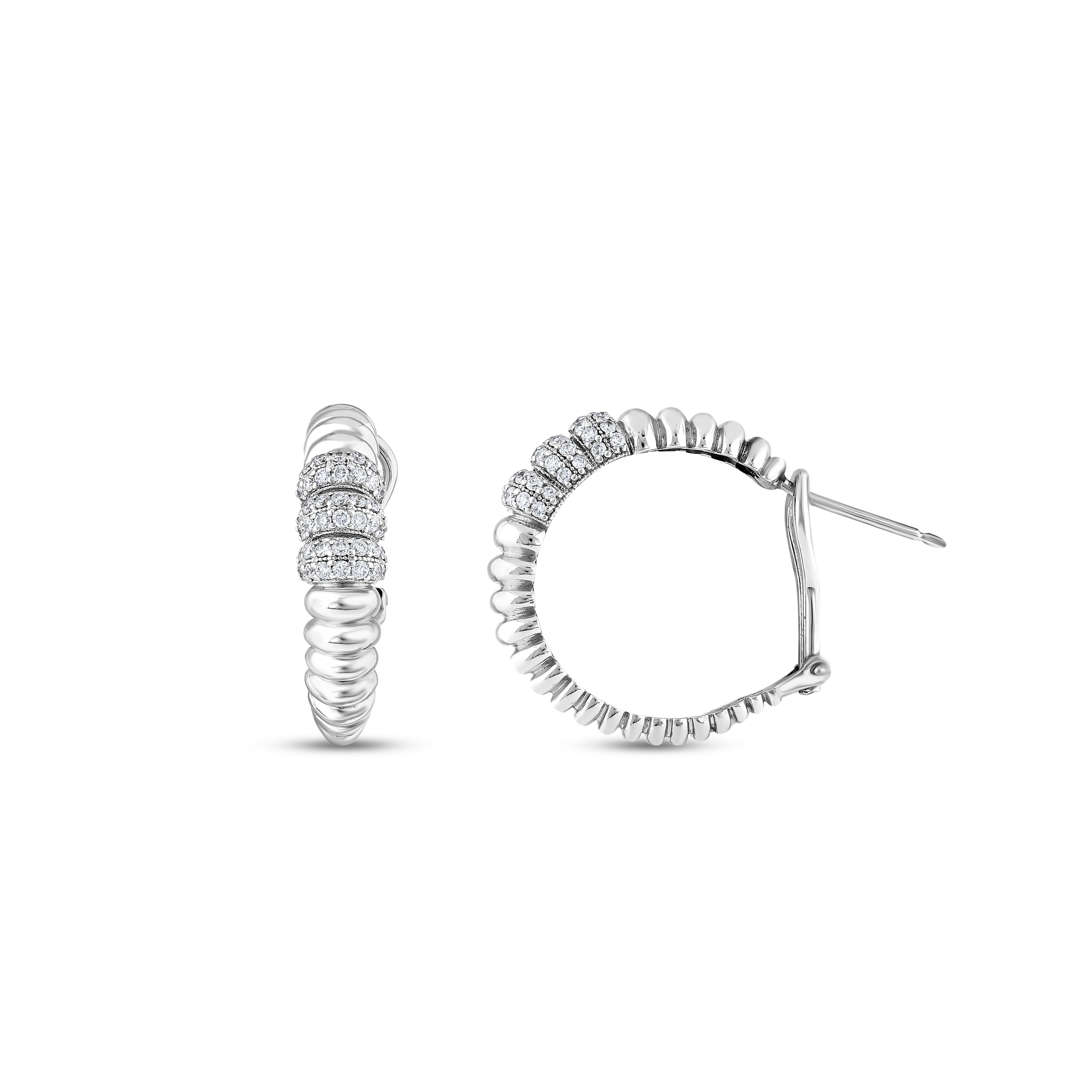 Pırlantalı 0.72 Ct. Fantezi Küpe 14K