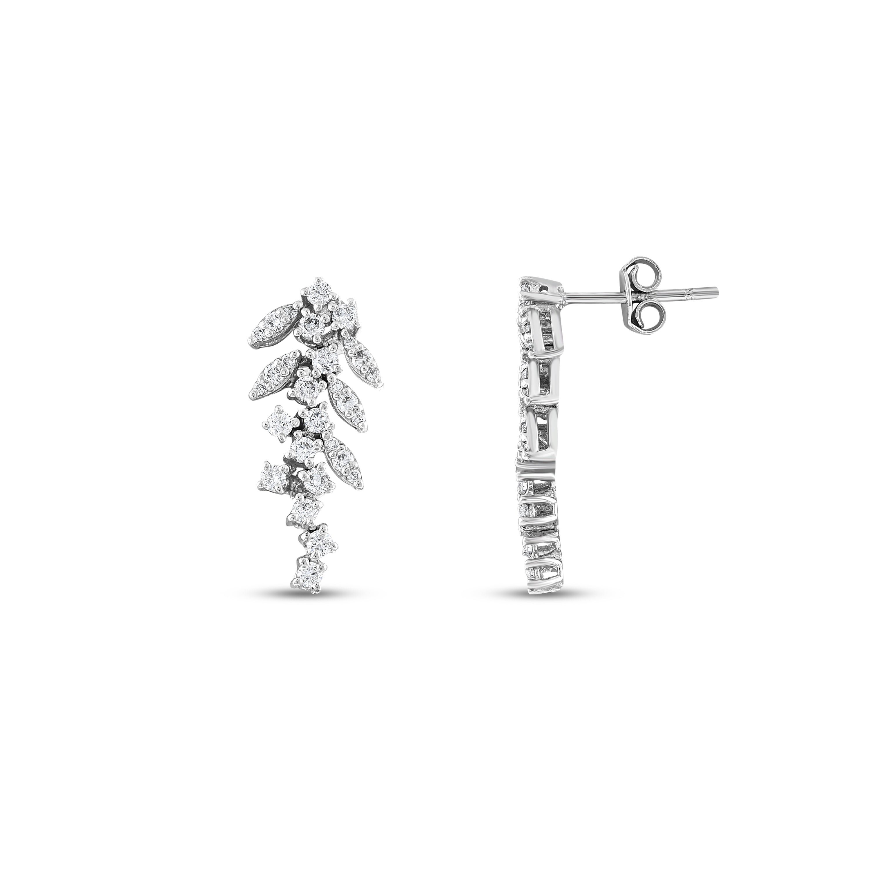 Pırlantalı 0.93 Ct. Clarimpha Fantezi Küpe 14K