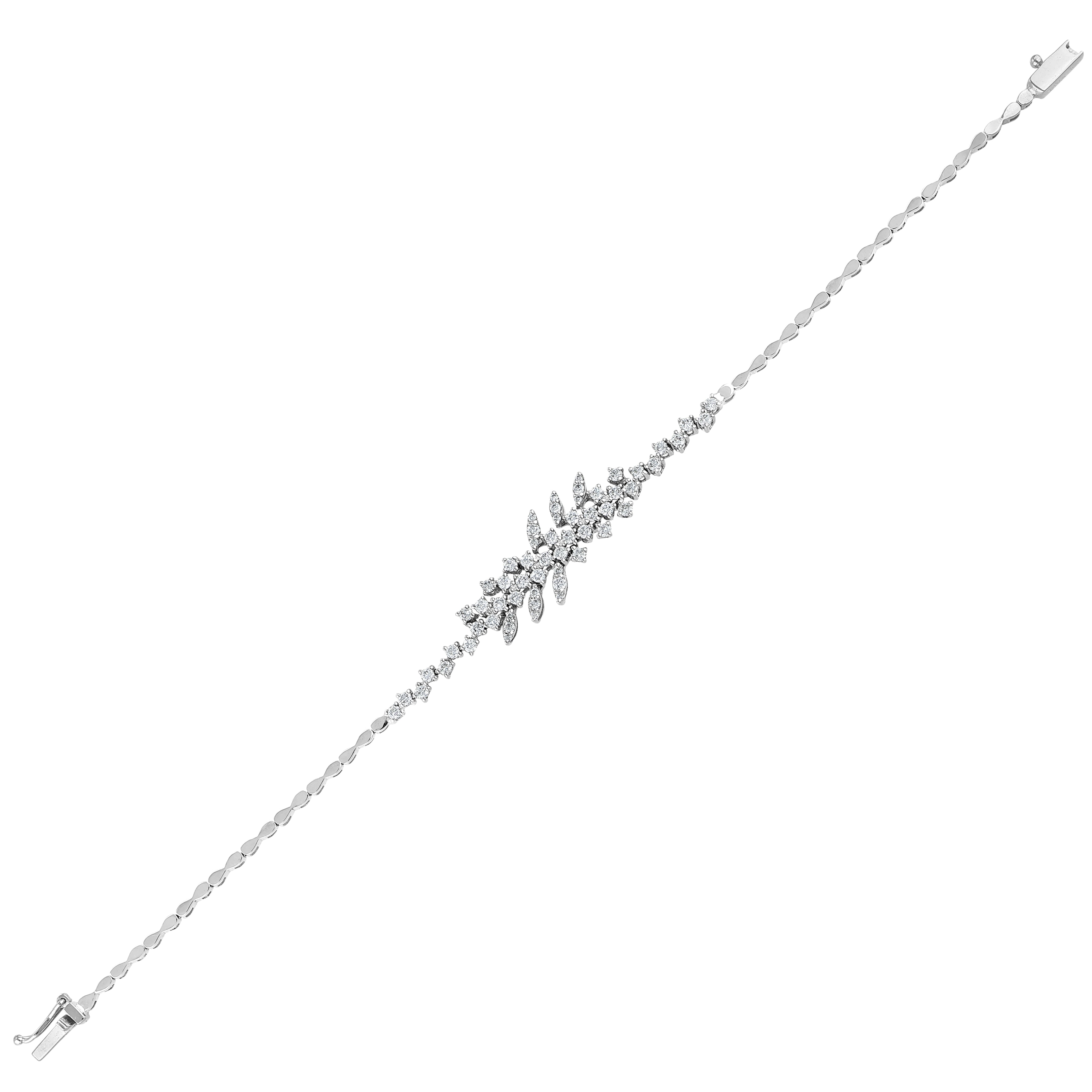 Pırlantalı 1.28 Ct. Fantezi Bileklik 14K