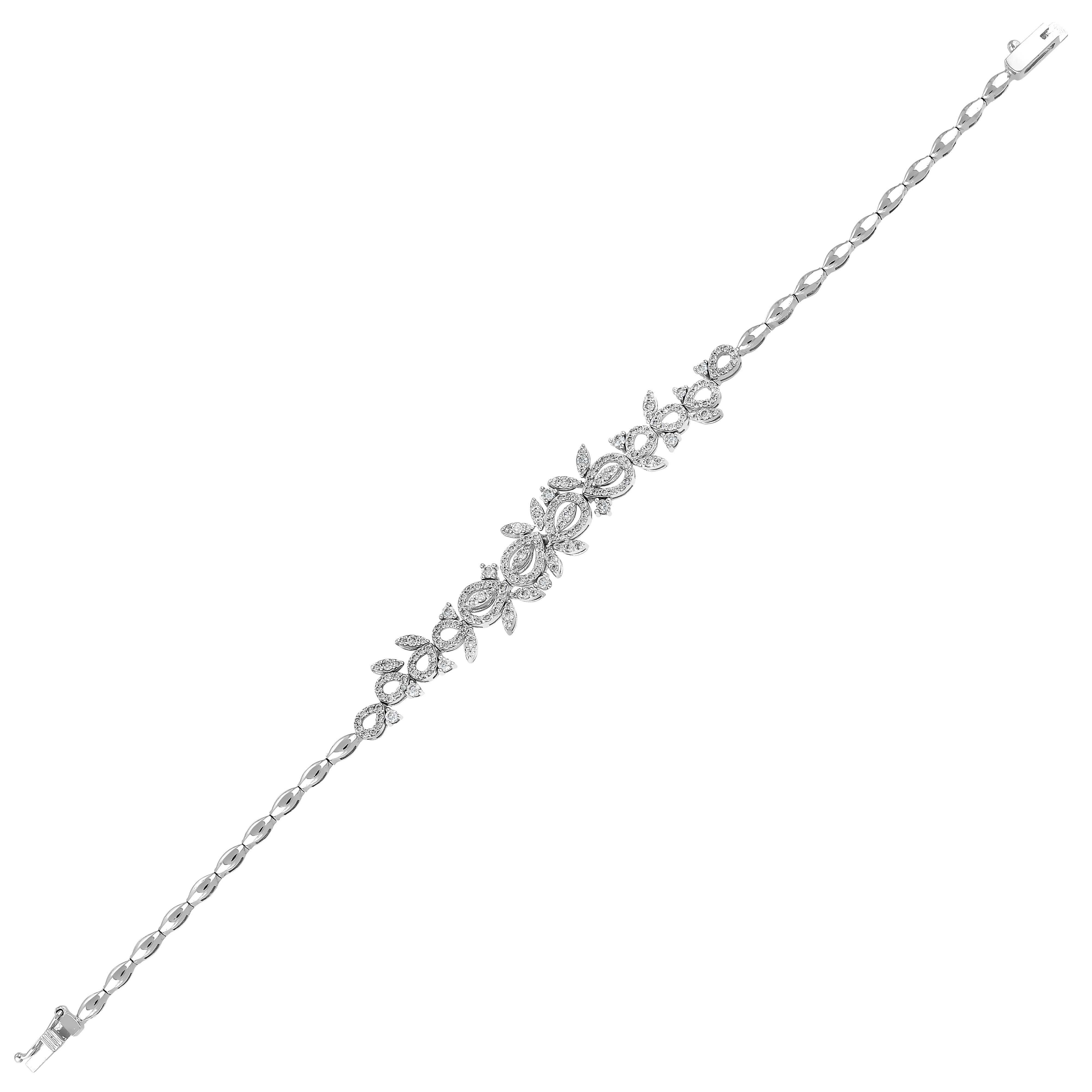 Pırlantalı 1.32 Ct. Acrylia Fantezi Bileklik 14K