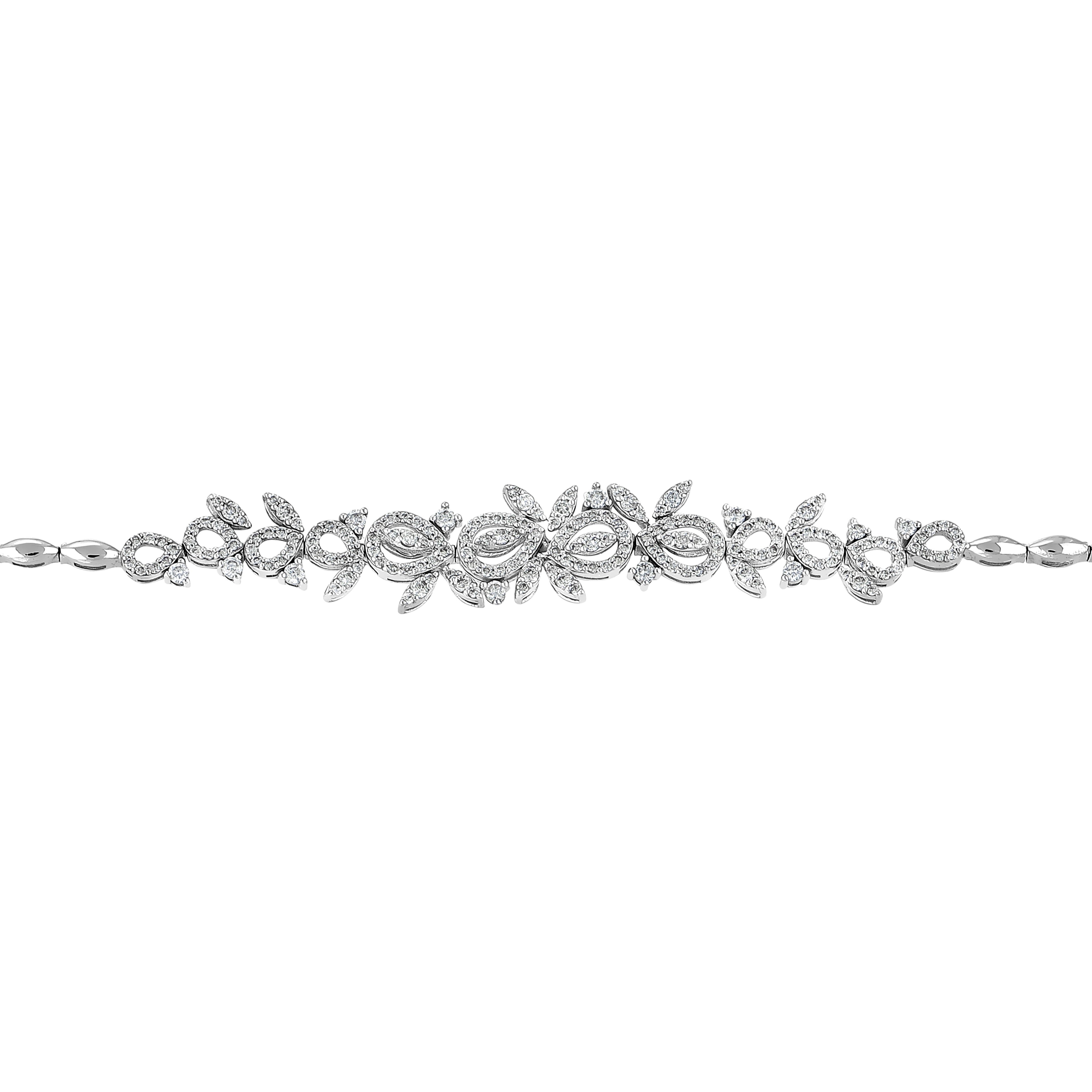 Pırlantalı 1.32 Ct. Acrylia Fantezi Bileklik 14K