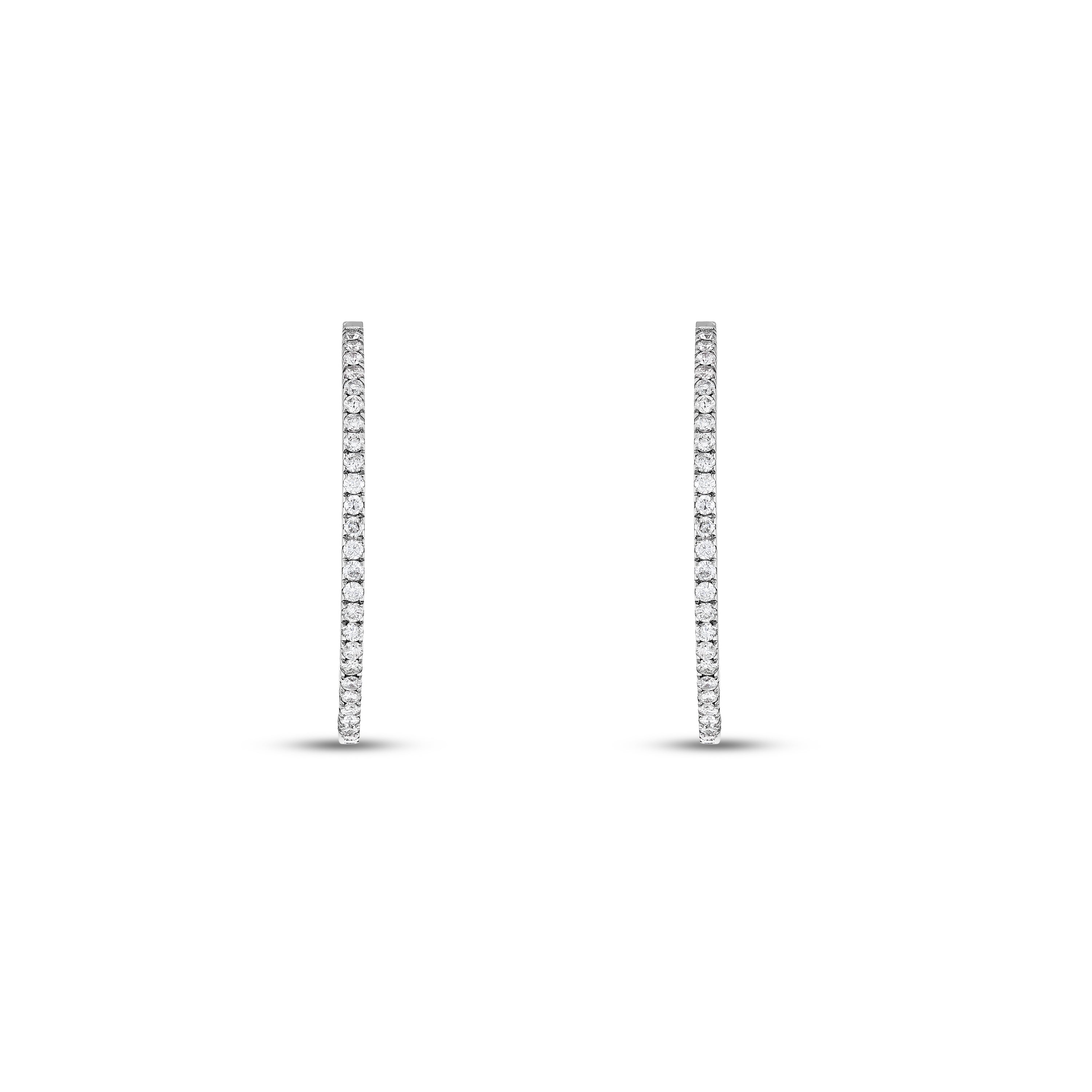 Pırlantalı 1.67 Ct. Halka Tepidia Küpe 14K