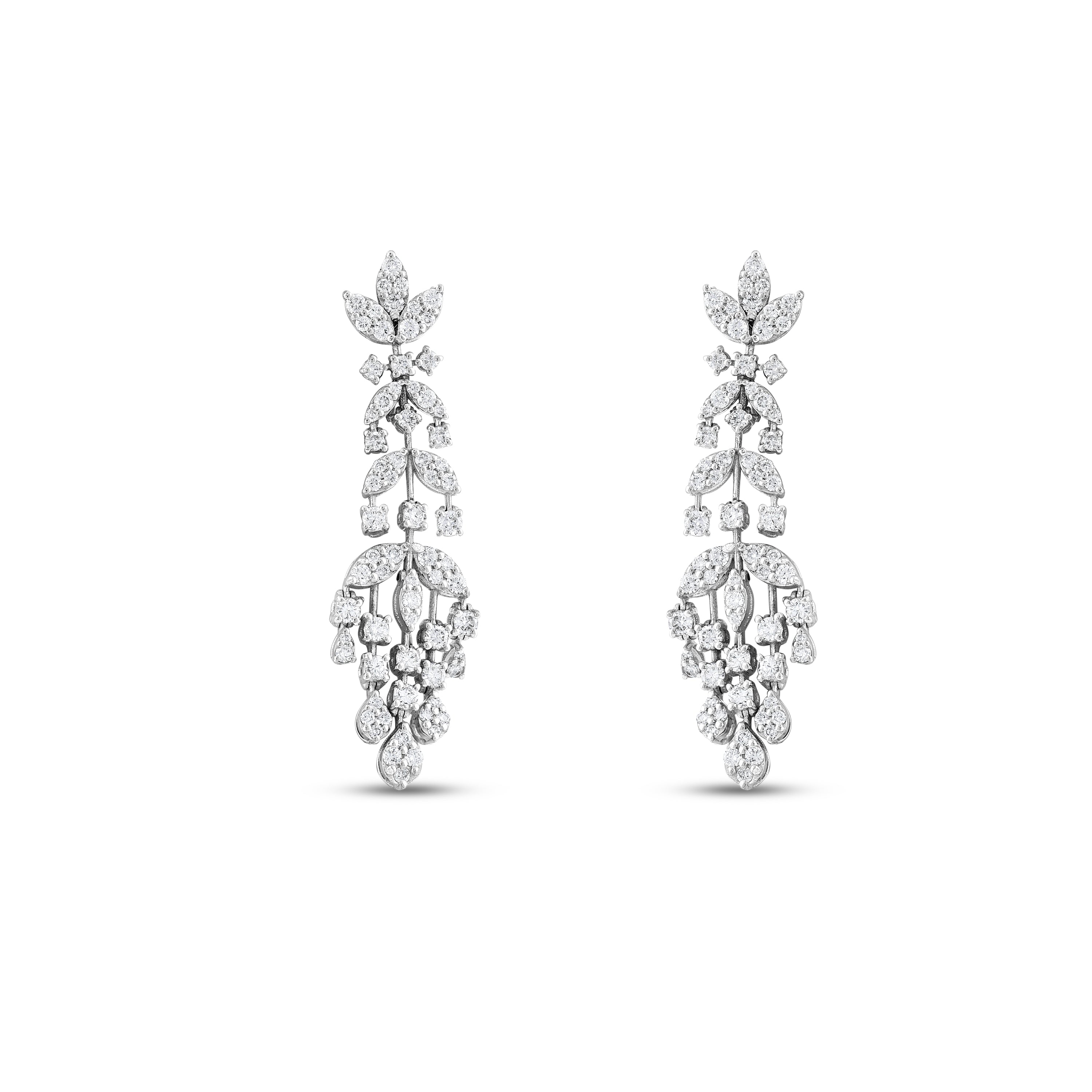 Pırlantalı 1.83 Ct. Liliola Fantezi Küpe 18K