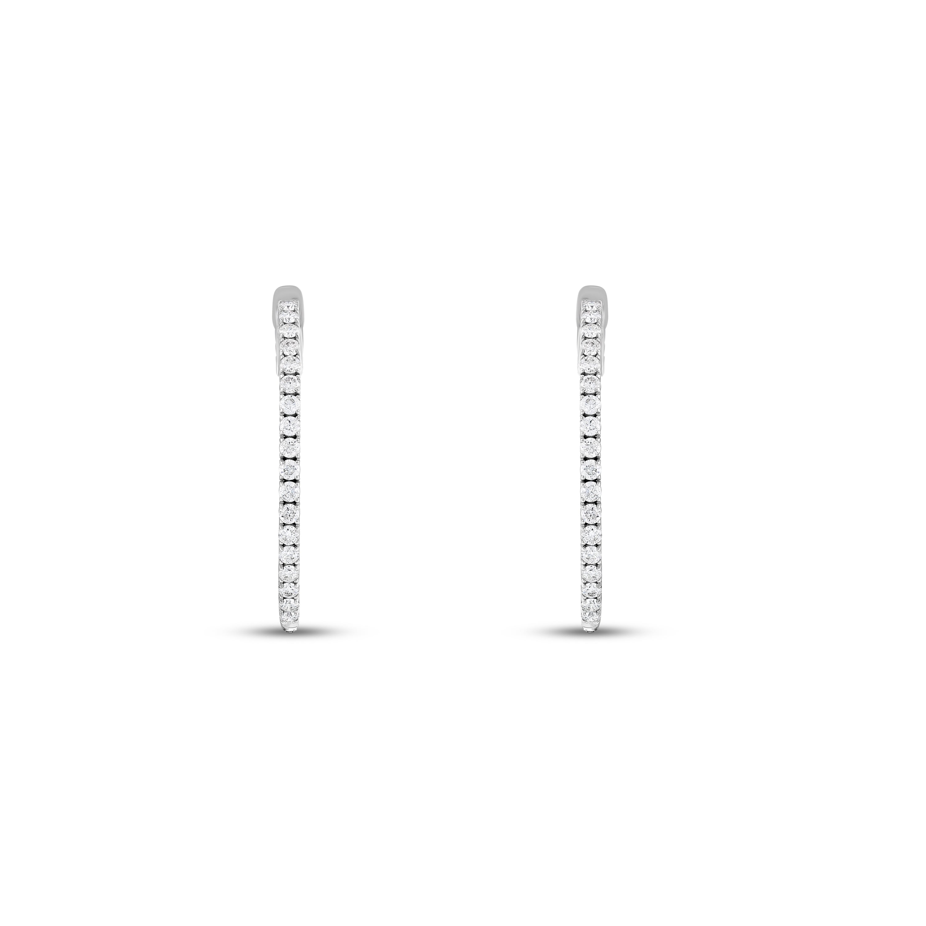 Pırlantalı 2.05 Ct. Caldaria Halka Küpe 14K