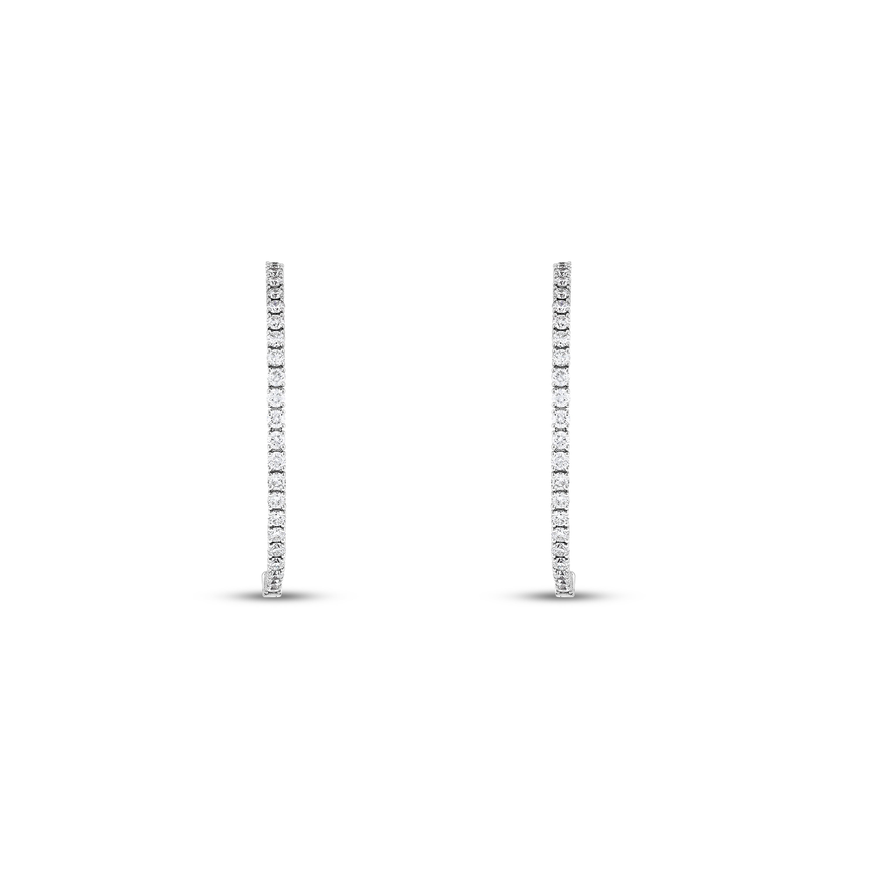 Pırlantalı 3.04 Ct. Halka Salutia Küpe 18K