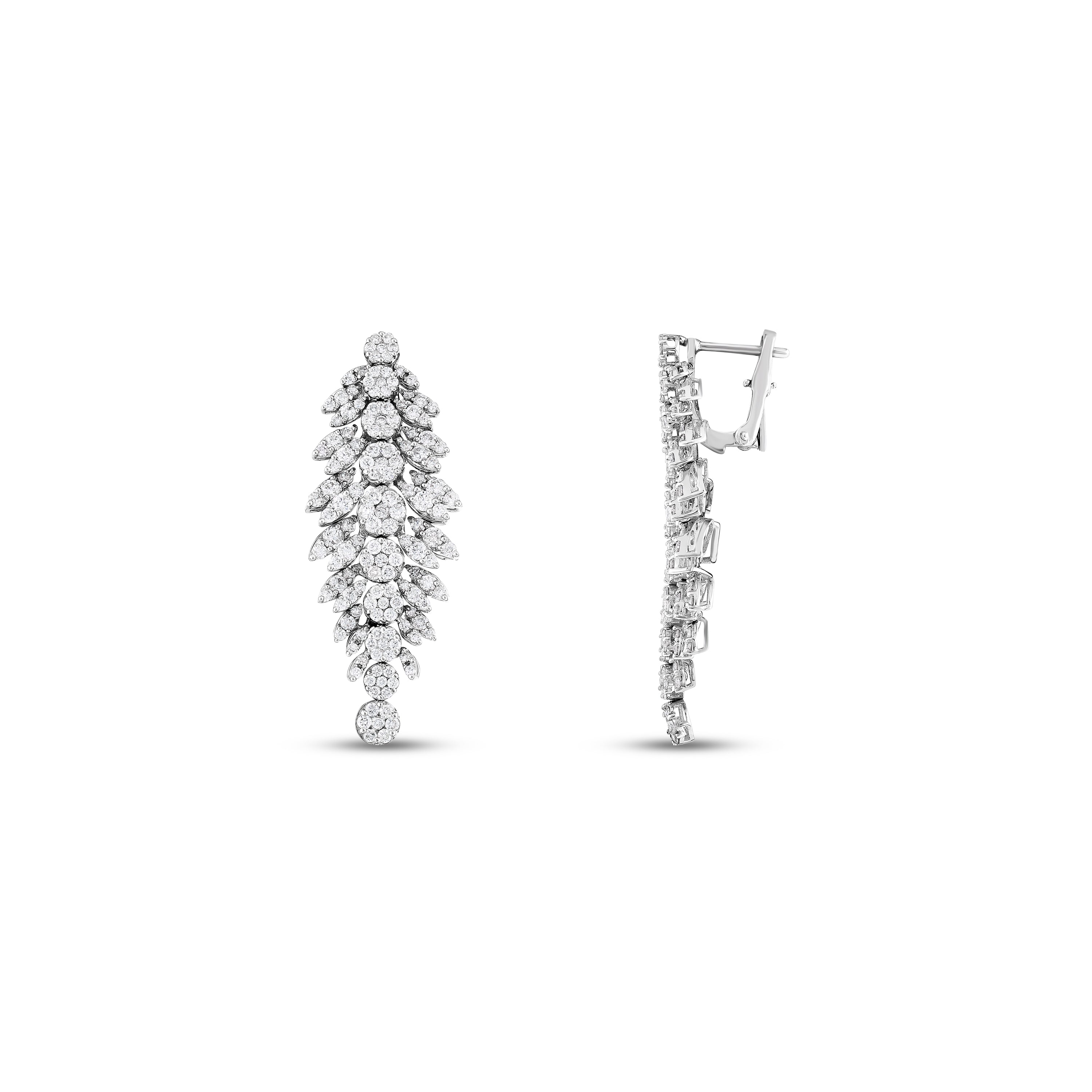 Pırlantalı 5.31 Ct. Carita Fantezi Küpe 18K