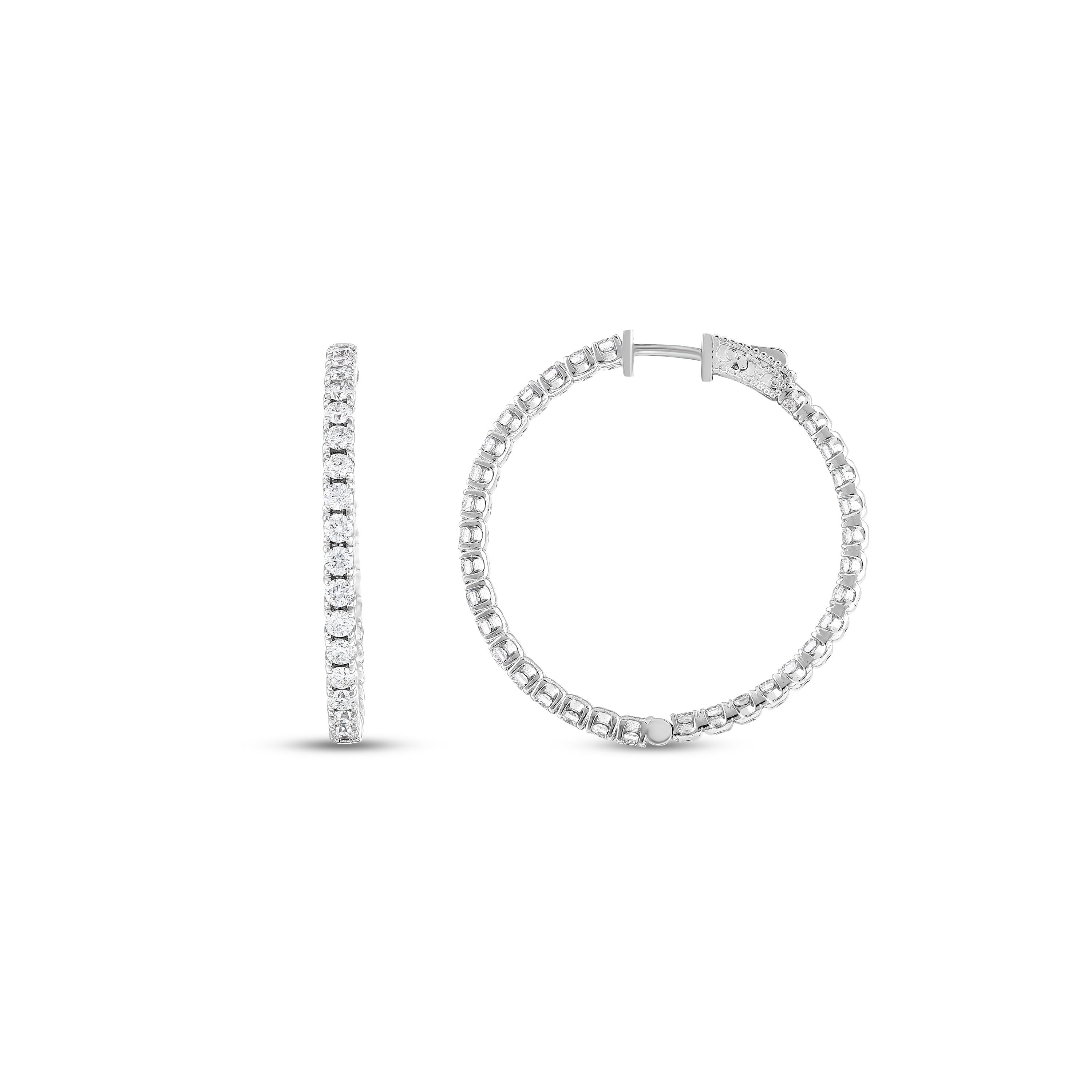 Pırlantalı 5.32 Ct. Fantezi Halka Küpe 18K