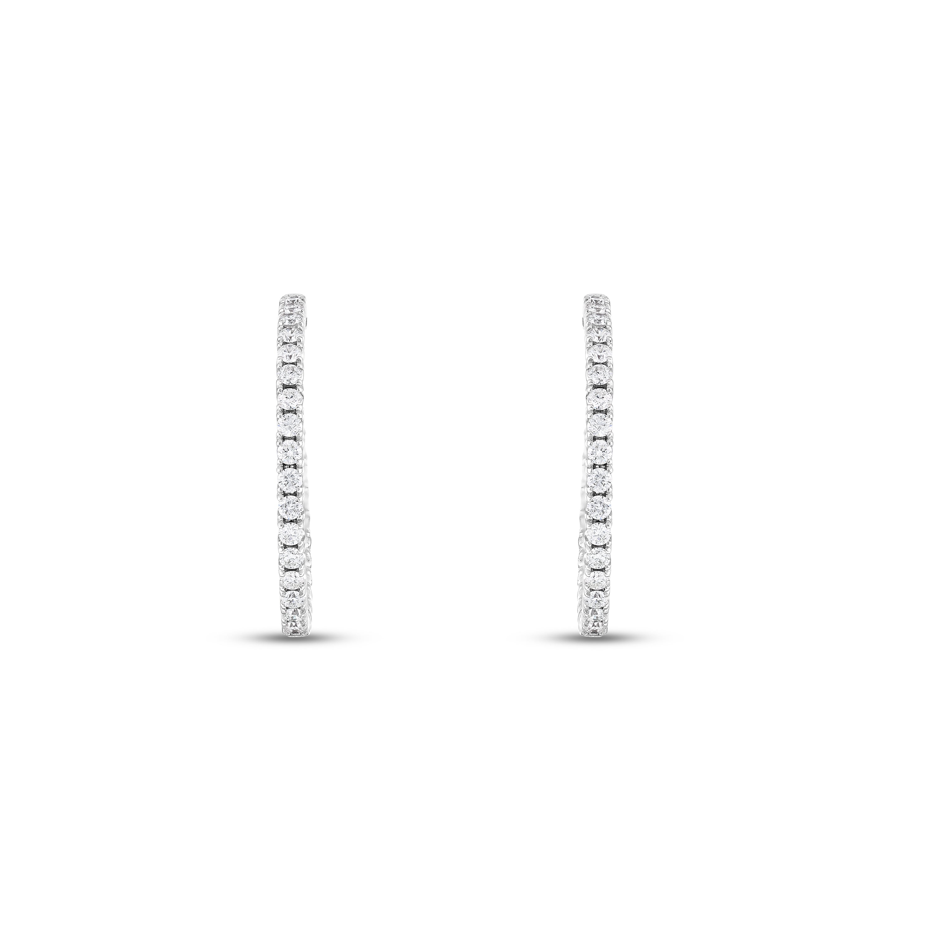 Pırlantalı 5.32 Ct. Fantezi Halka Küpe 18K