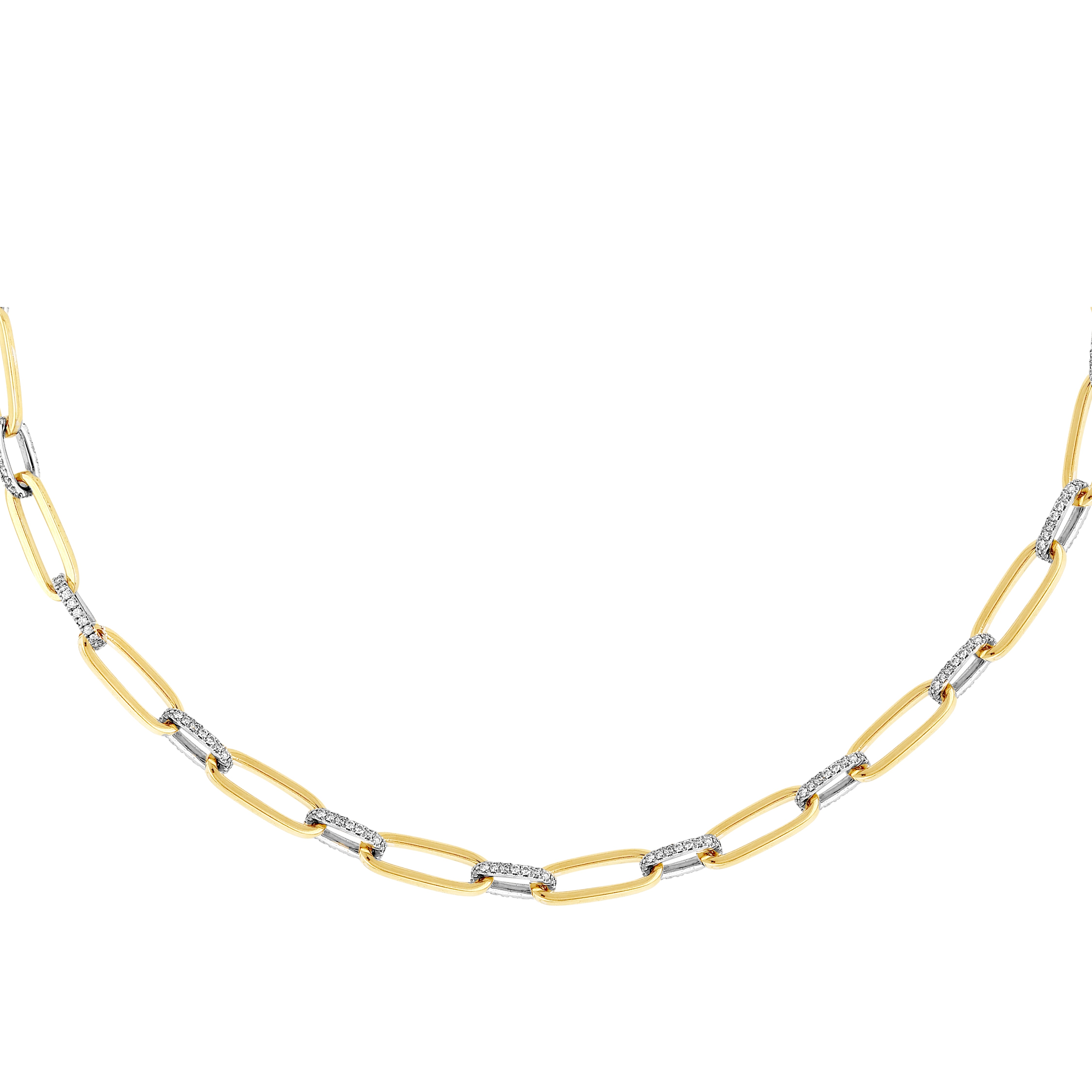 Pırlantalı Altın Zincir Kolye 4.03 Ct. 18K