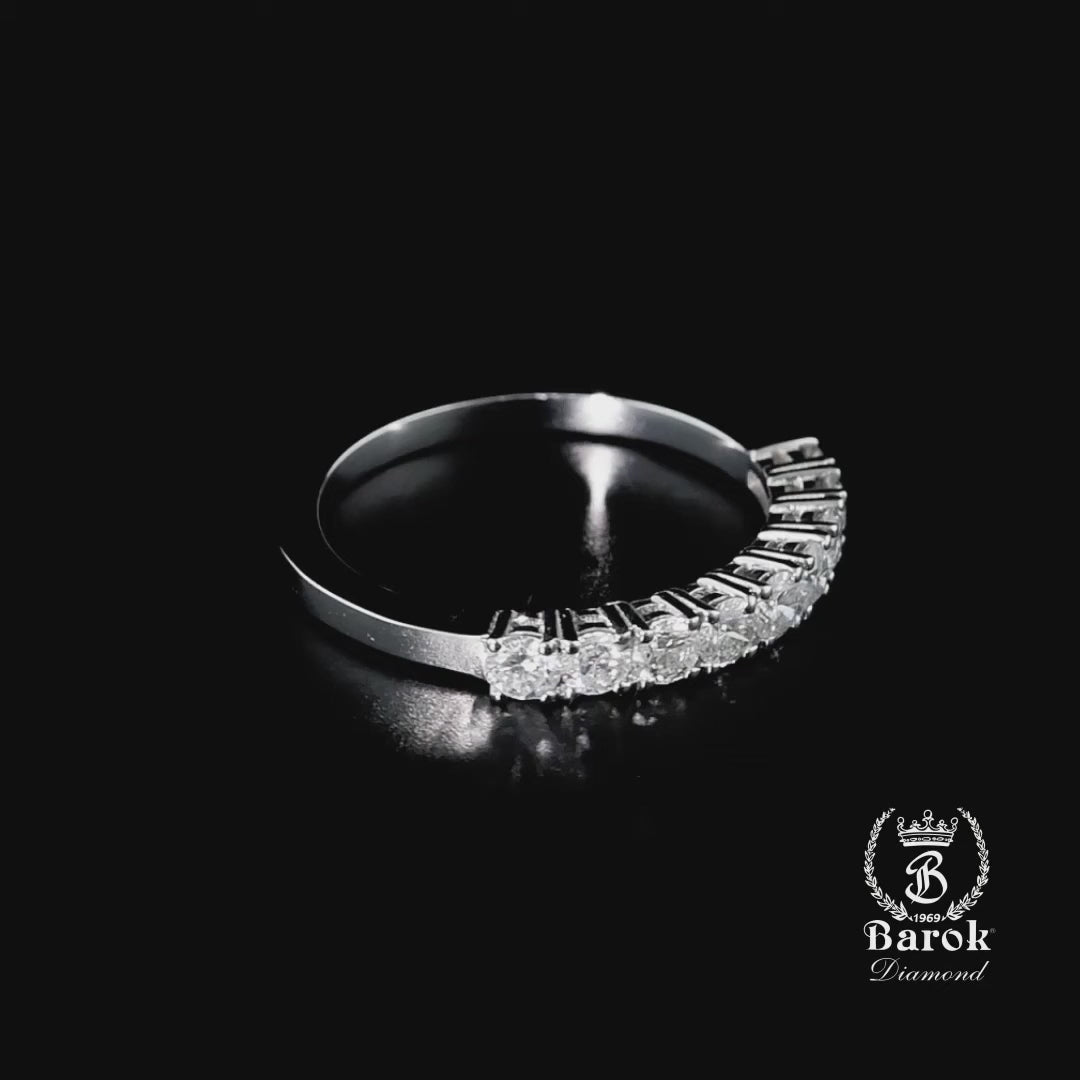 Dokuztaş Pırlanta Yüzük 0.66 Ct. E VS 14K
