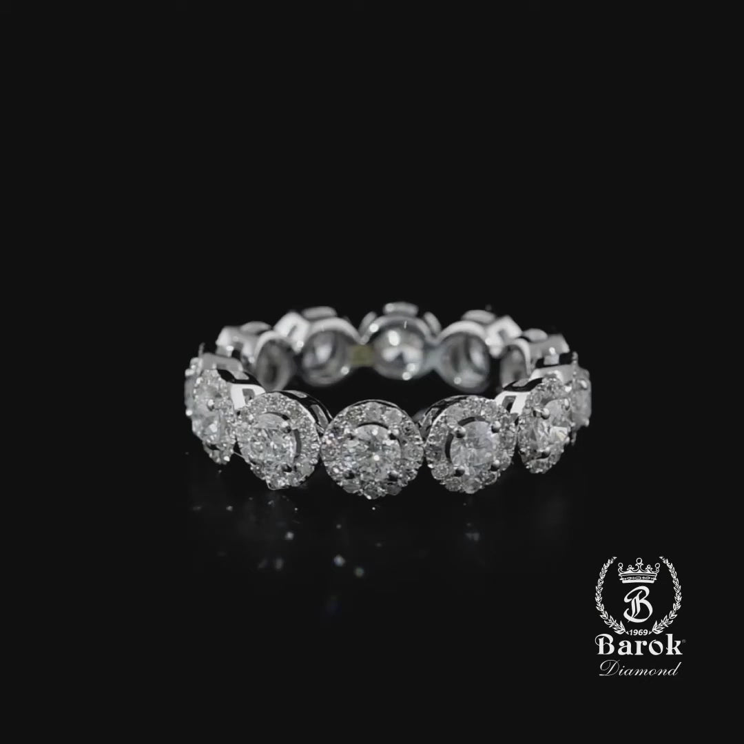 Pırlanta Tamtur Yüzük 2.55 Ct. E VS 18K