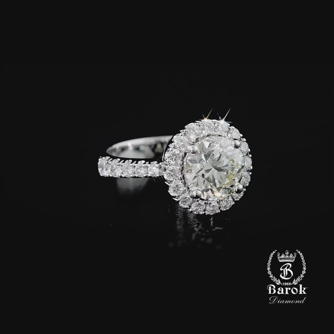 Pırlanta Tektaş Yüzük 3,22 Ct. I - F VS 18K