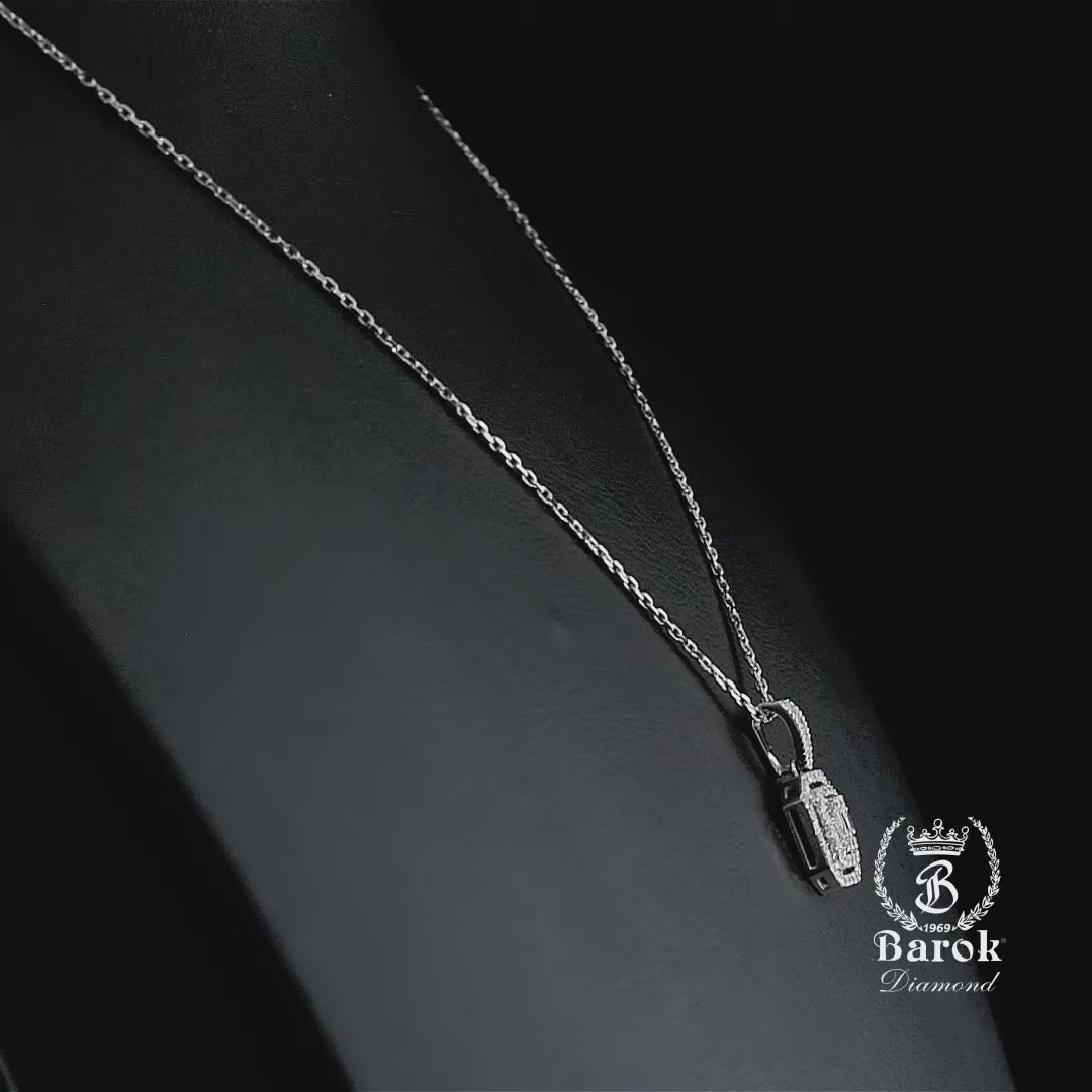 Baget Pırlanta Kolye 0.43 Ct. E VS 14K