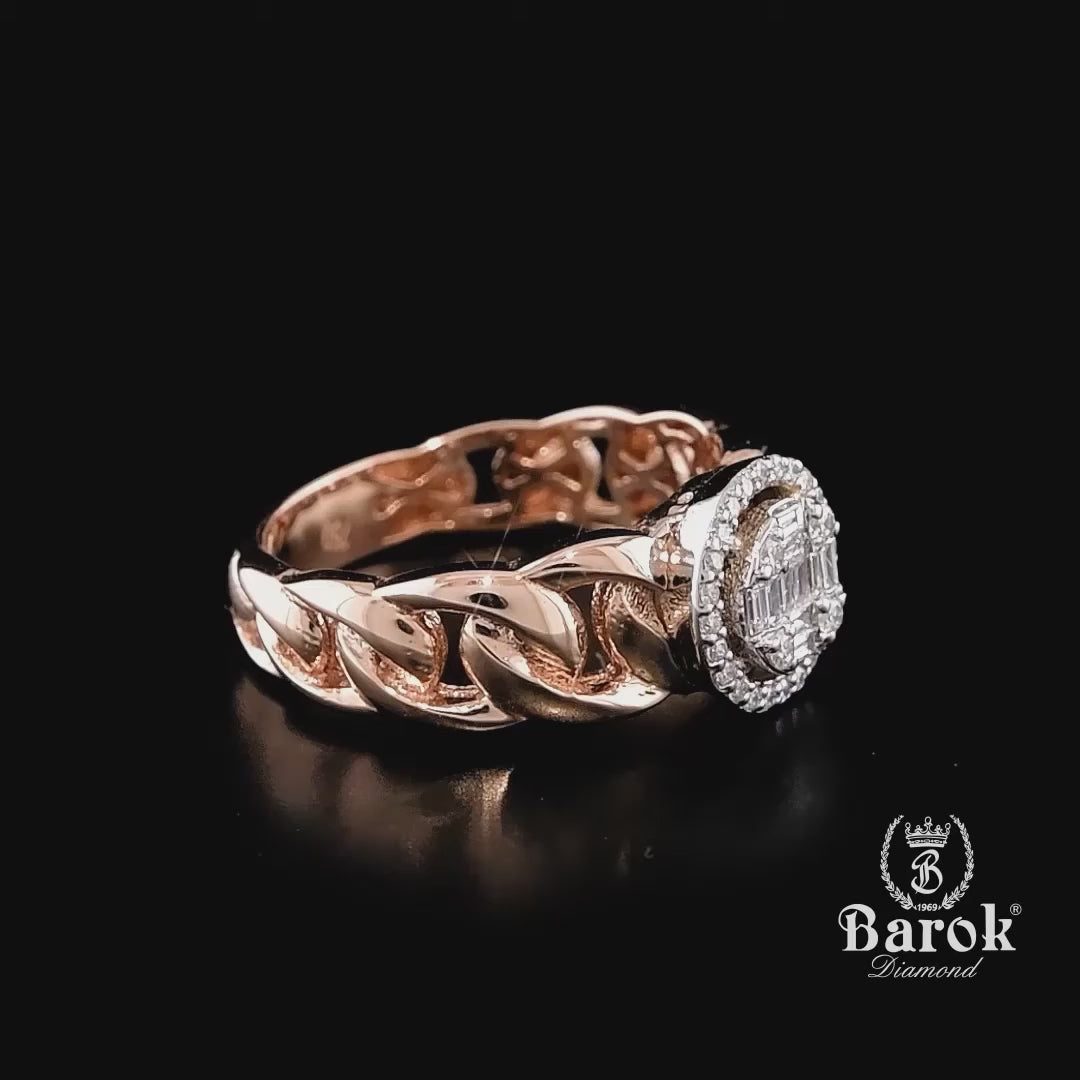 Baget Pırlantalı Yüzük 0.32 Ct. E VS