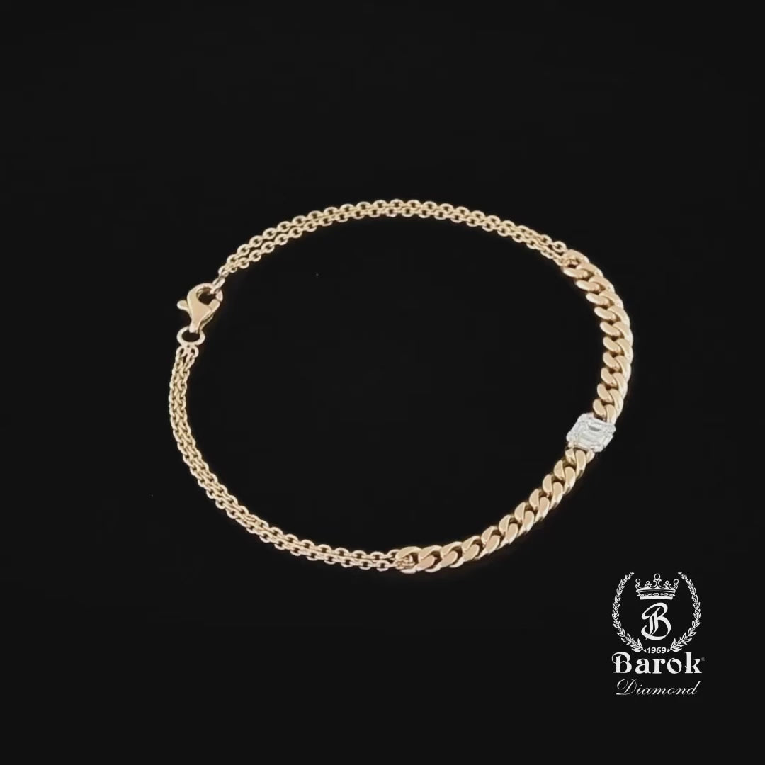 Pırlanta Bileklik 0.16 Ct. E VS 18K