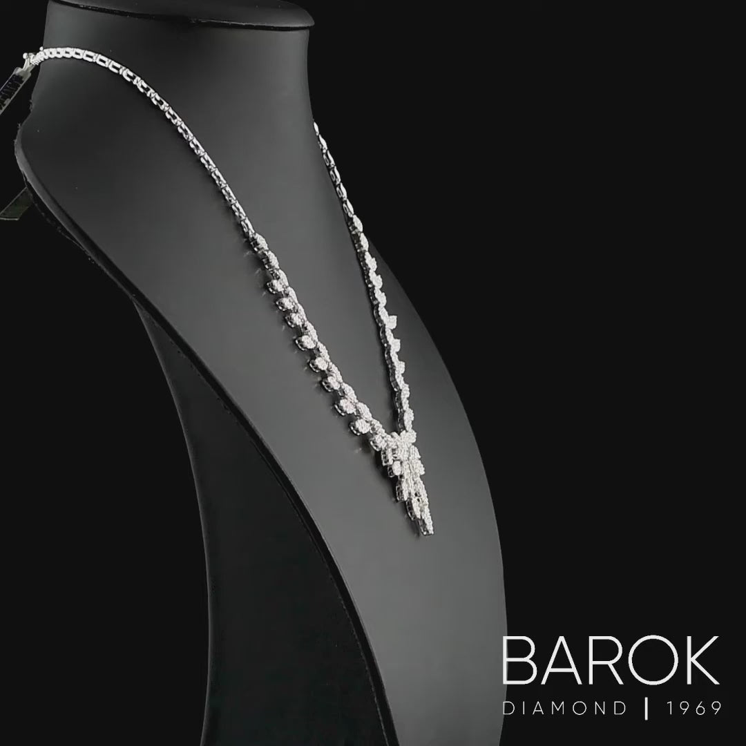 Pırlanta Yaprak Gerdanlık 6.25 Ct. E VS 18K