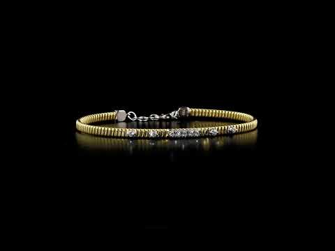 Pırlanta 0.15 Ct. Supplica Altın Bilezik 18K