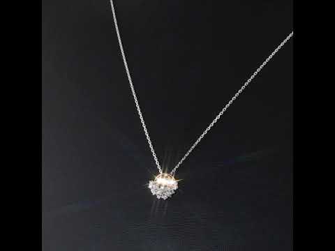 Pırlantalı 0.15 Ct. Rose Portia Kolye 18K