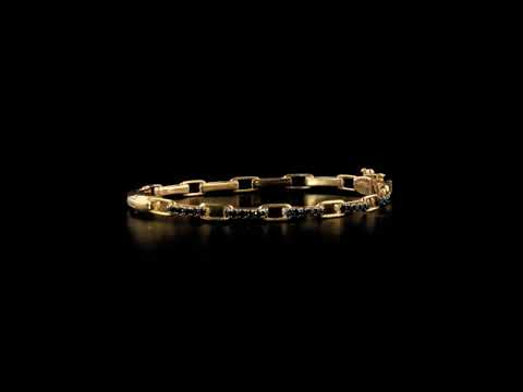 Siyah Pırlantalı 0.68 Ct. Altın Bileklik 18K