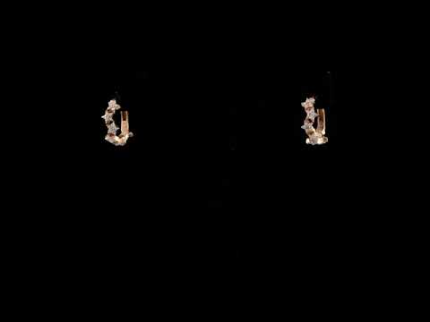 Pırlanta 0.37 Ct. Eorhodia Rose Fantezi Küpe 18K