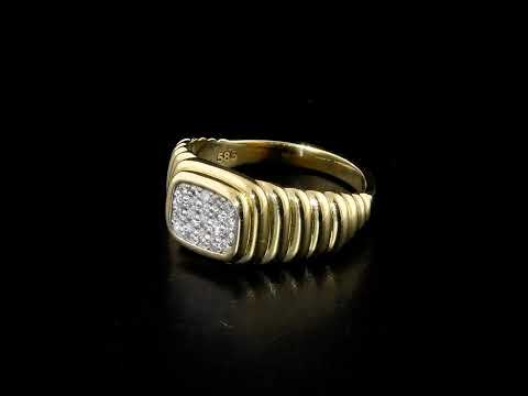 Pırlanta 0.17 Ct. Altın Fantezi Yüzük 14K
