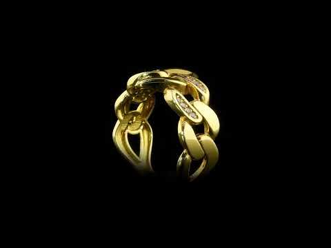 Pırlanta 0.10 Ct. Aurentia Altın Fantezi Yüzük 18K