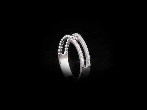 Pırlanta 0.14 Ct. Fantezi Hareket Yüzük 18K