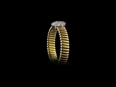 Pırlantalı 0.18 Ct. Altın Hareket Yüzük 18K