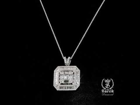 Baget Pırlanta Kolye 2.07 Ct. E VS 14K