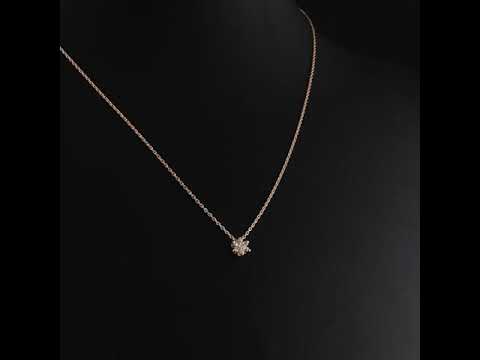 Pırlanta 0.11 Ct. Phyria Rose Kolye 14K