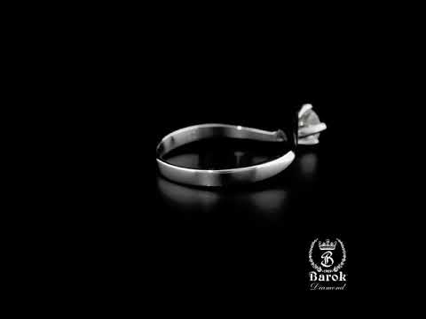 Pırlanta Tektaş Yüzük 0.40 Ct. F VS 18K HRD Sertifikalı