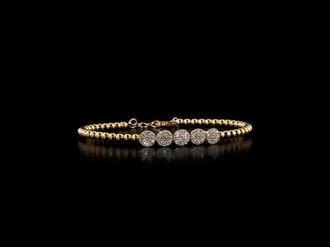 Pırlanta 0.63 Ct. Heliadea Rose Fantezi Bileklik 18K