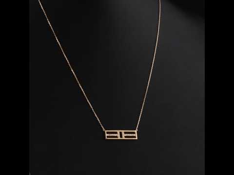Pırlanta 0.12 Ct. Serica Rose Fantezi Kolye 14K