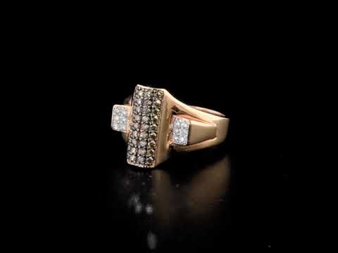 Pırlanta 0.59 Ct. Loxia Fantezi Rose Yüzük 14K