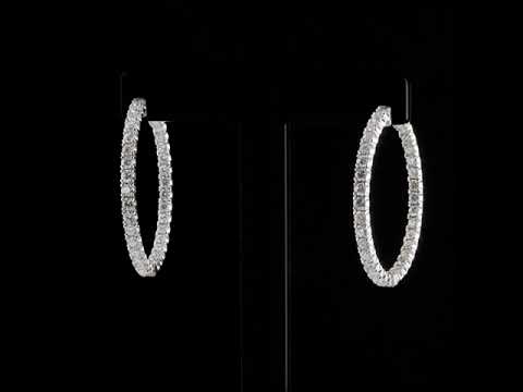 Pırlantalı 5.32 Ct. Fantezi Halka Küpe 18K