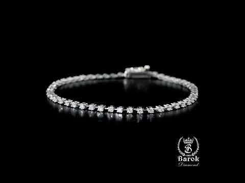 Pırlanta Su Yolu Bileklik 1.00 Ct. G VS 18K