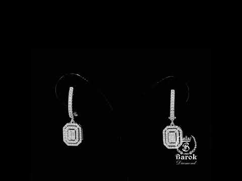 Baget Pırlanta Küpe 0.69 Ct. E VS 14K