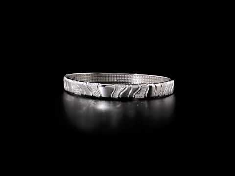 Pırlantalı 0,38 Ct. Beyaz Altın  Kelepçe 18K