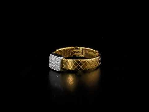 Pırlantalı 0.12 Ct. Fantezi Altın Yüzük 18K