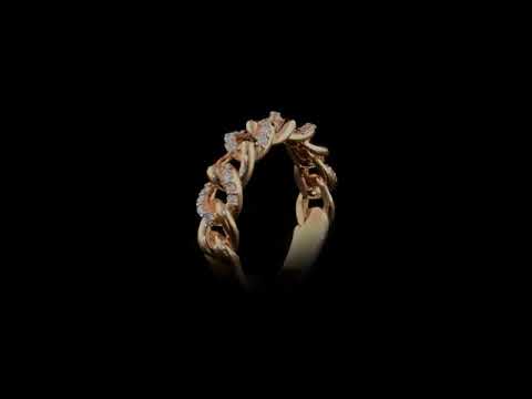 Pırlanta 0.21 Ct. Helixia Rose Fantezi Yüzük 18K