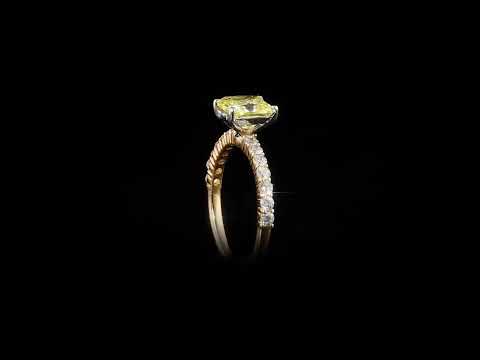 Citrine Taşlı 0.29 Ct. Nuela Rose Yüzük 18K