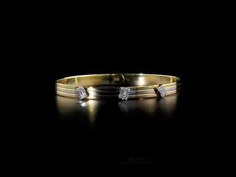 Baget Pırlantalı 0.32 Ct. Canella Fantezi Kelepçe 14K
