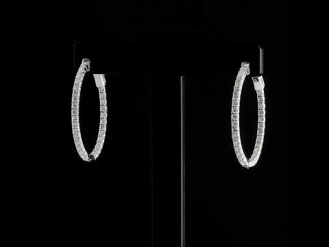 Pırlantalı 2.05 Ct. Caldaria Halka Küpe 14K