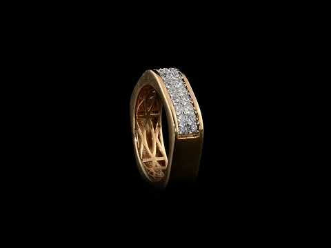Pırlanta 0.54 Ct. Fantezi Rose Yüzük 18K