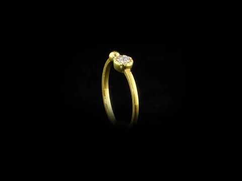 Pırlantalı 0.05 Ct. Colchia Altın Fantezi Yüzük 18K