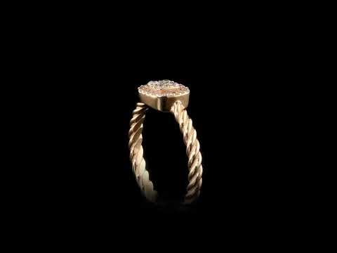 Pırlanta 0.20 Ct. Pergolia Rose Fantezi Yüzük 14K